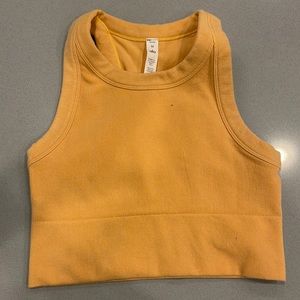 Seamless Delight High Neck Bra in Golden Orange